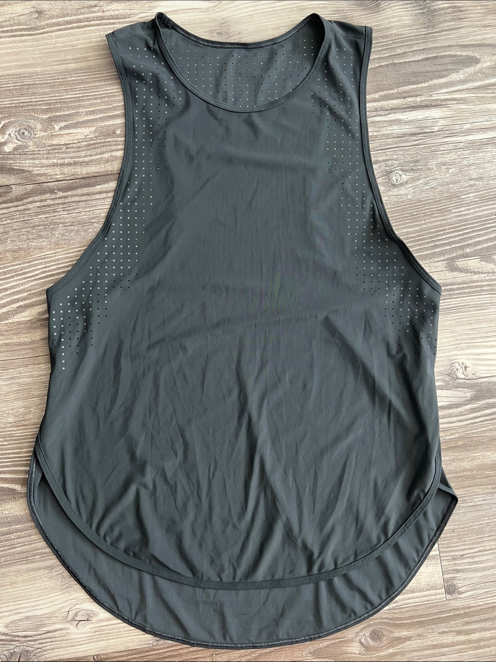Lululemon All Run Long Tank Top Graphite Grey Size 4